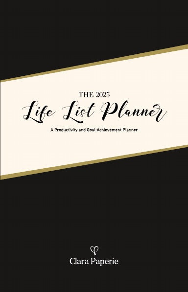 2025 Life List Planner